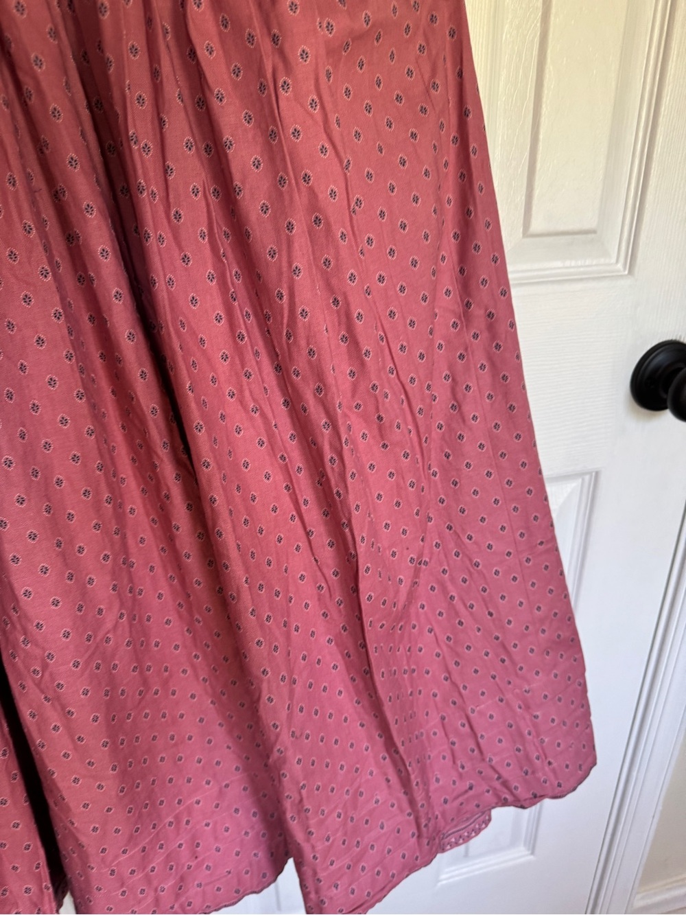 Artisan Handmade Womens Pink Dress and Apron Medium Dirndl, Prairie, Cottagecore - Picture 8 of 12